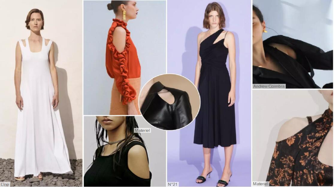Cutouts on the Shoulder of womenswear