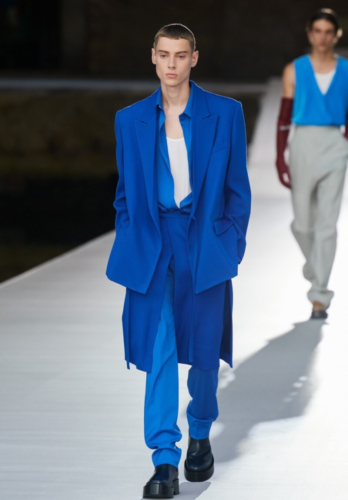 blue menswear