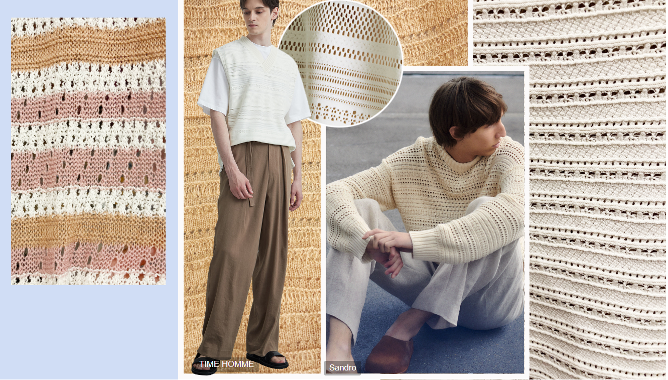 Open-knit Stripe