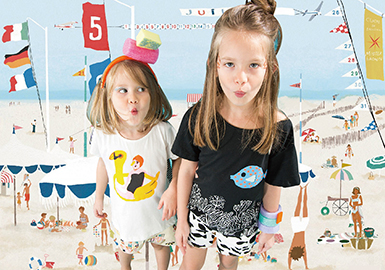 2018 S/S Pattern Trend for Girls Clothing -- Beach Holiday