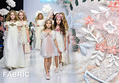 2018 S/S Lace Fabric on Kids' Catwalk -- Fairytale Lace