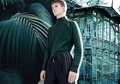 2019 S/S Color Trend Forecast of Men's knitwear -- Stylish Green