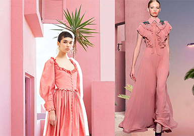 2019 S/S Color of Women's Formal Dress -- Pink