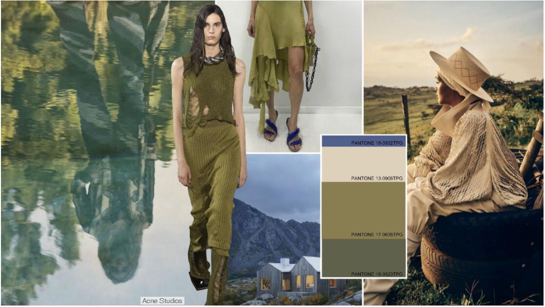 The Green Moss Color Trend for Womenswear