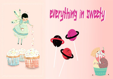 19/20 A/W Pattern for Girls' Apparel -- Sweet Dessert