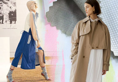 Renewed Trench Coat -- 2020 S/S Fabric Trend for Women's Outerwear
