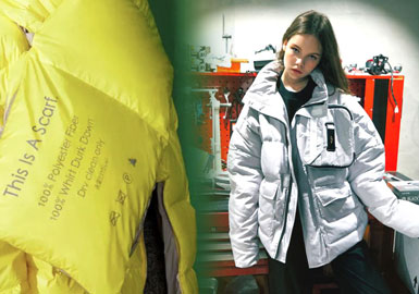 Protective Nylon -- 19/20 A/W Material Trend for Women's Puffa