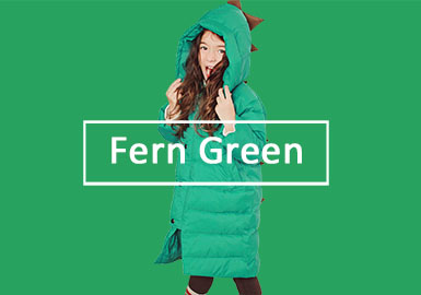 Fern Green -- 19/20 A/W Color Evolution of Girls' Apparel