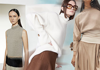Simple & Elegant -- Pre-Fall 2019 Women's Knitwear on Catwalk