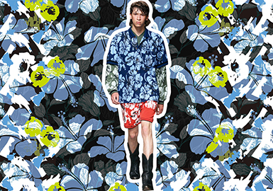 Romantic Florals -- 2020 S/S Pattern Trend for Menswear