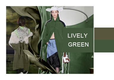 Lively Green -- A/W 20/21 Color Evolvement Trend for Women's Coats