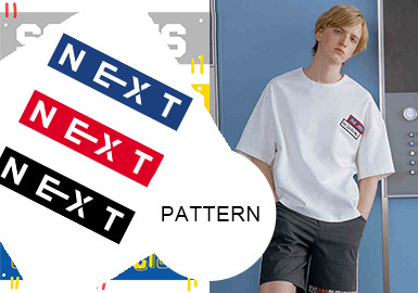 Simple Text and Graphics -- Pattern Trend for Menswear