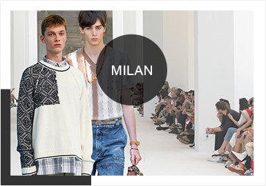 Artistic Italian Merging -- Comprehensive Analysis of Men's Knitwear in Milan Fashion Week
