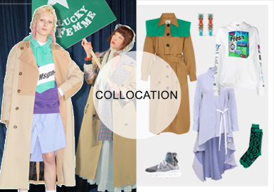 Original Style-- Womenswear Trench Coat Clothing Collocation