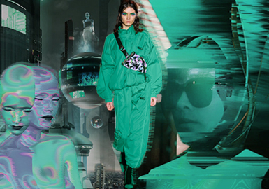 Mechanical Green-- Theme Color Trend for Womenswear
