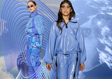 Surface Blue-- Theme Color Trend for Womenswear