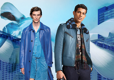 Blue Heaven -- Color Evolution of Men's Leather and Fur
