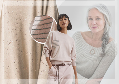 Elegance and Delicacy -- The Comprehensive Analysis of Women's Knitwear from The Mature Lady Style Benchmark Brands