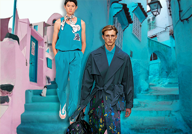 Bluebird -- The Thematic Color Trend for Menswear