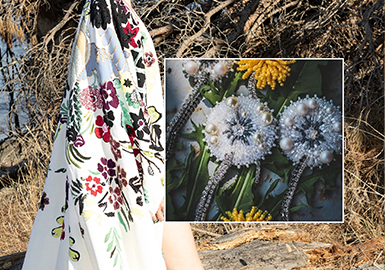 Nature-Based Embroidery -- The Pattern Craft Trend for Womenswear