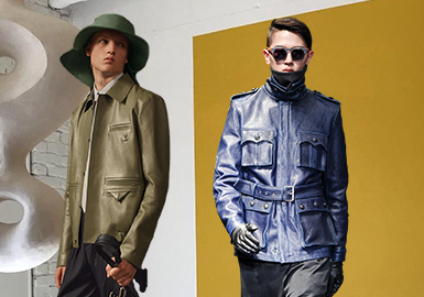 Updated Pockets -- The Craft Detail Trend for Men's Leather Coats