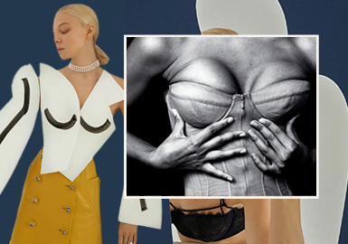 Outline of the Chest -- The Craft Detail Trend for Womenswear