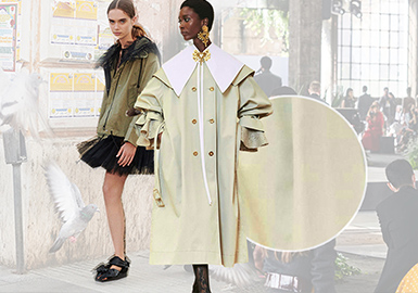 Outerwear -- The Comprehensive Analysis of Fabrics on Womenswear Catwalks