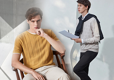 Architecture and Shadow -- Ports The Benchmark Brand of Men's Knitwear