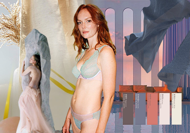 Lithe Grace -- The Color Trend for Women's Underwear and Loungewear