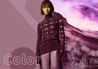 Grape Wine -- The Color Trend for Women's Knitwear