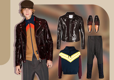 Fashionable & Cool -- The Clothing Collocation of Men's Leather
