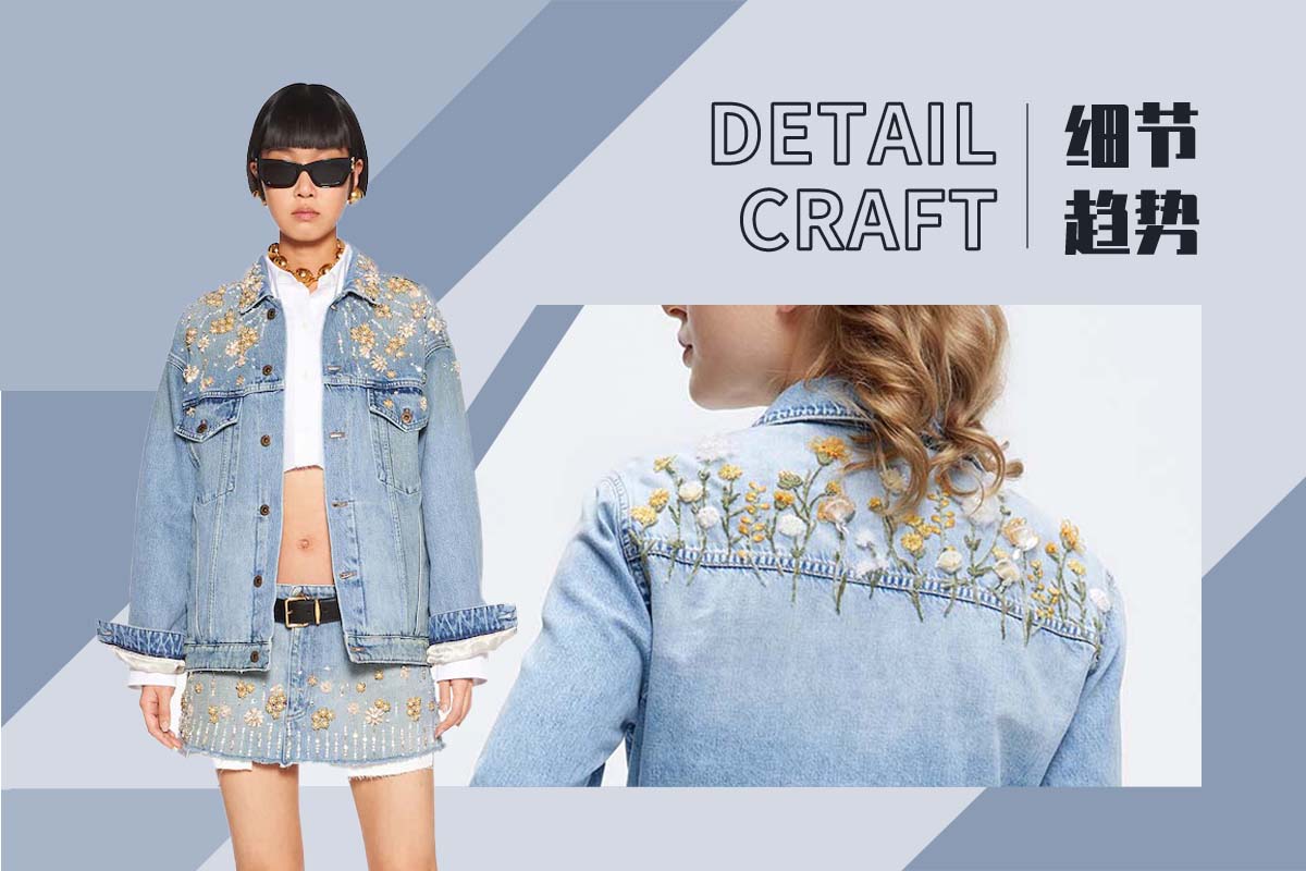 Embellished Surface -- The Detail Craft Trend for Women's Denim