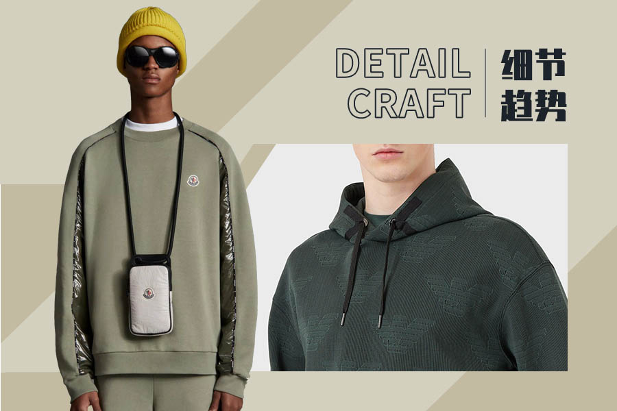 Fineness -- The Detail Craft Trend for Active Sweatshirt