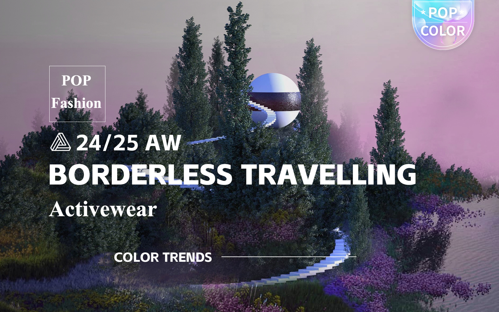 Borderless Travelling -- A/W 24/25 Activewear Color Trend