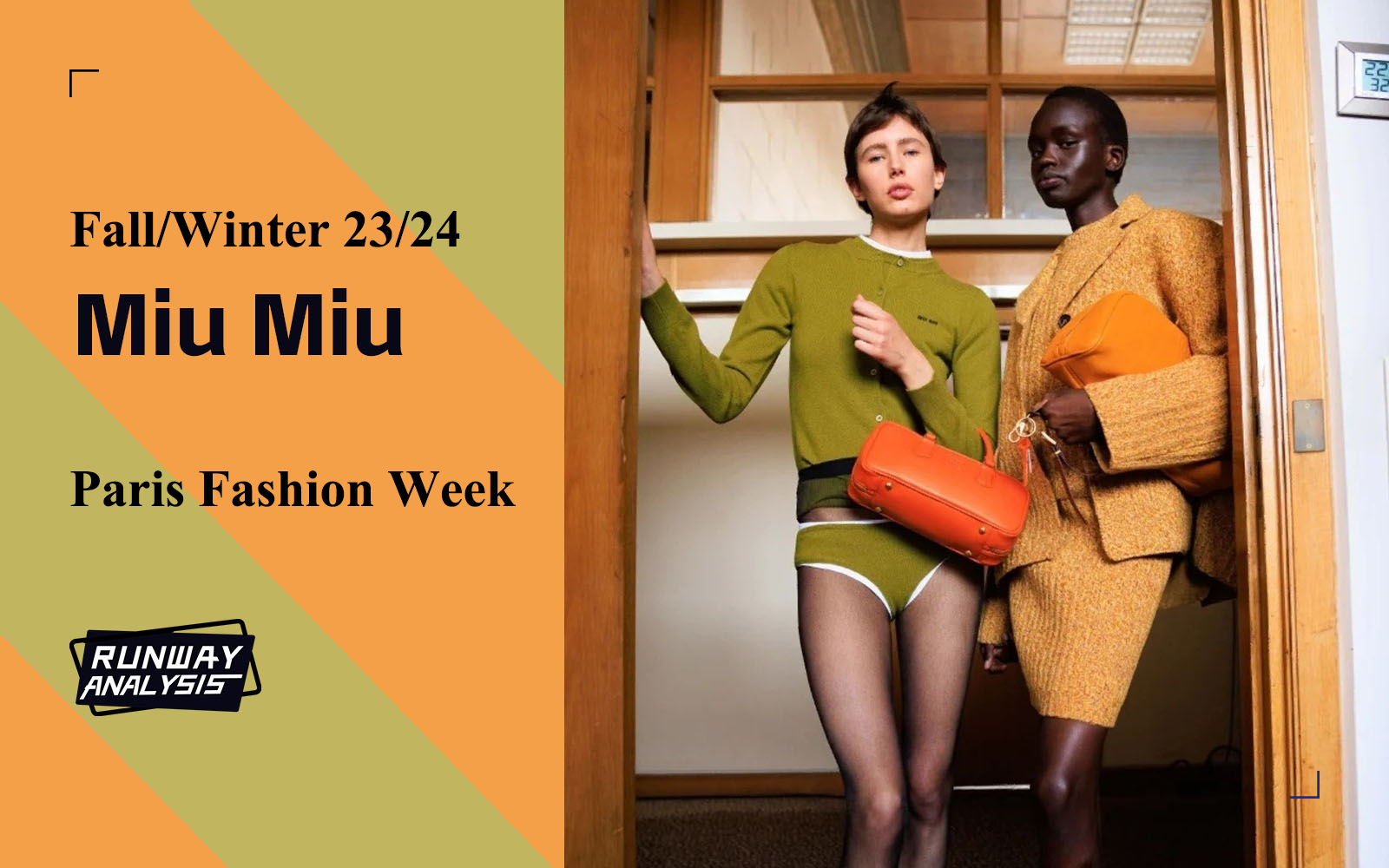 Subtle Sophistication -- The Womenswear Runway Analysis of Miu Miu
