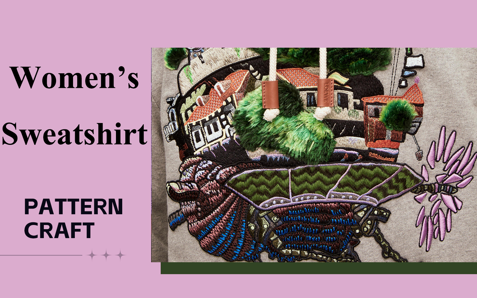 The Pattern Craft Trend for Women's Sweatshirt