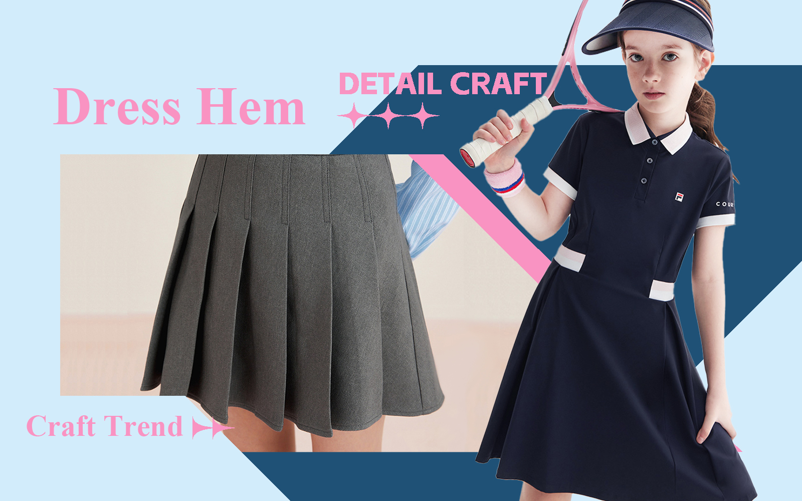 Rhythmical Pleats -- The Detail & Craft Trend for Girls' Dress Hem