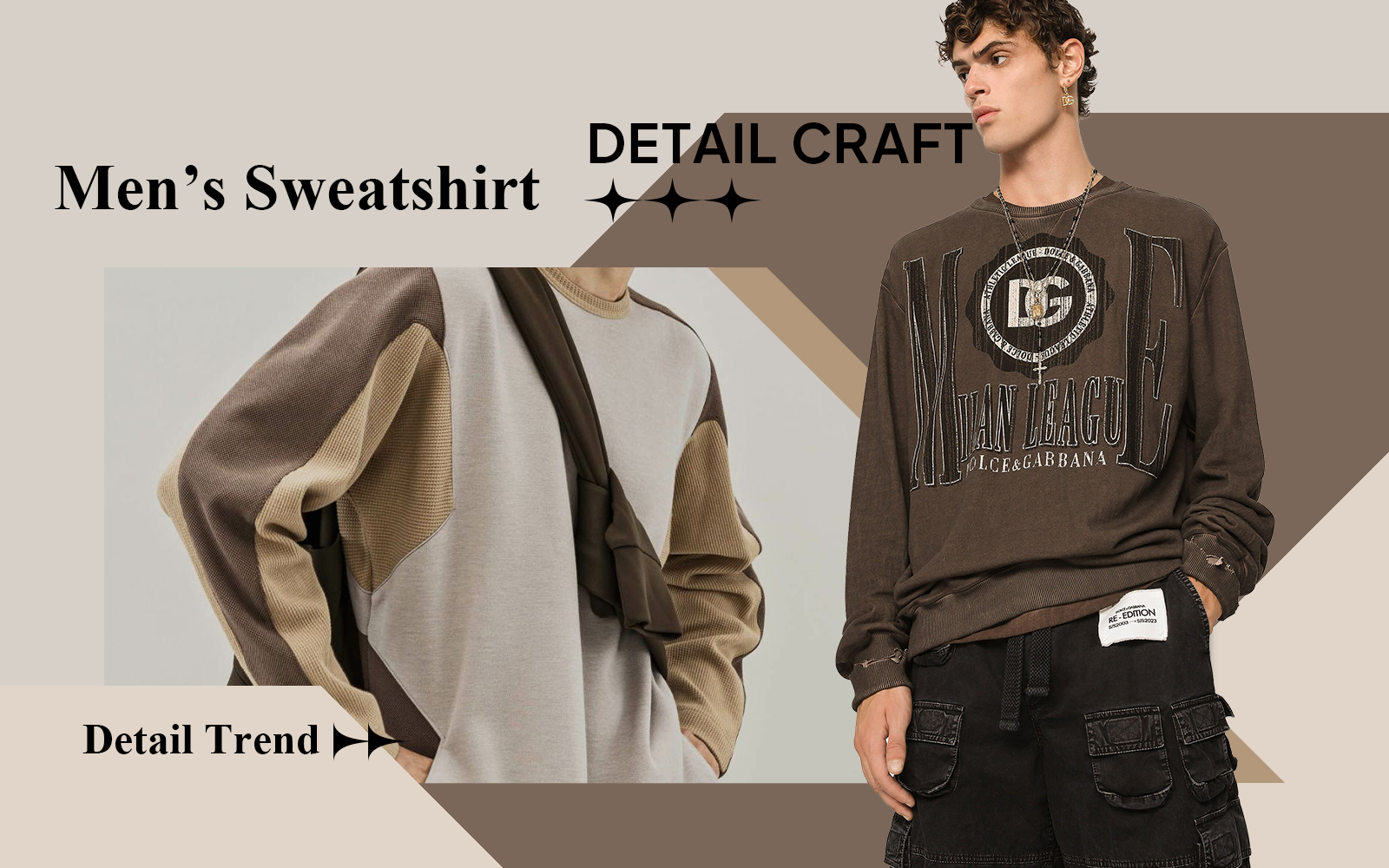 The Detail & Craft Trend for Men's Sweatshirt