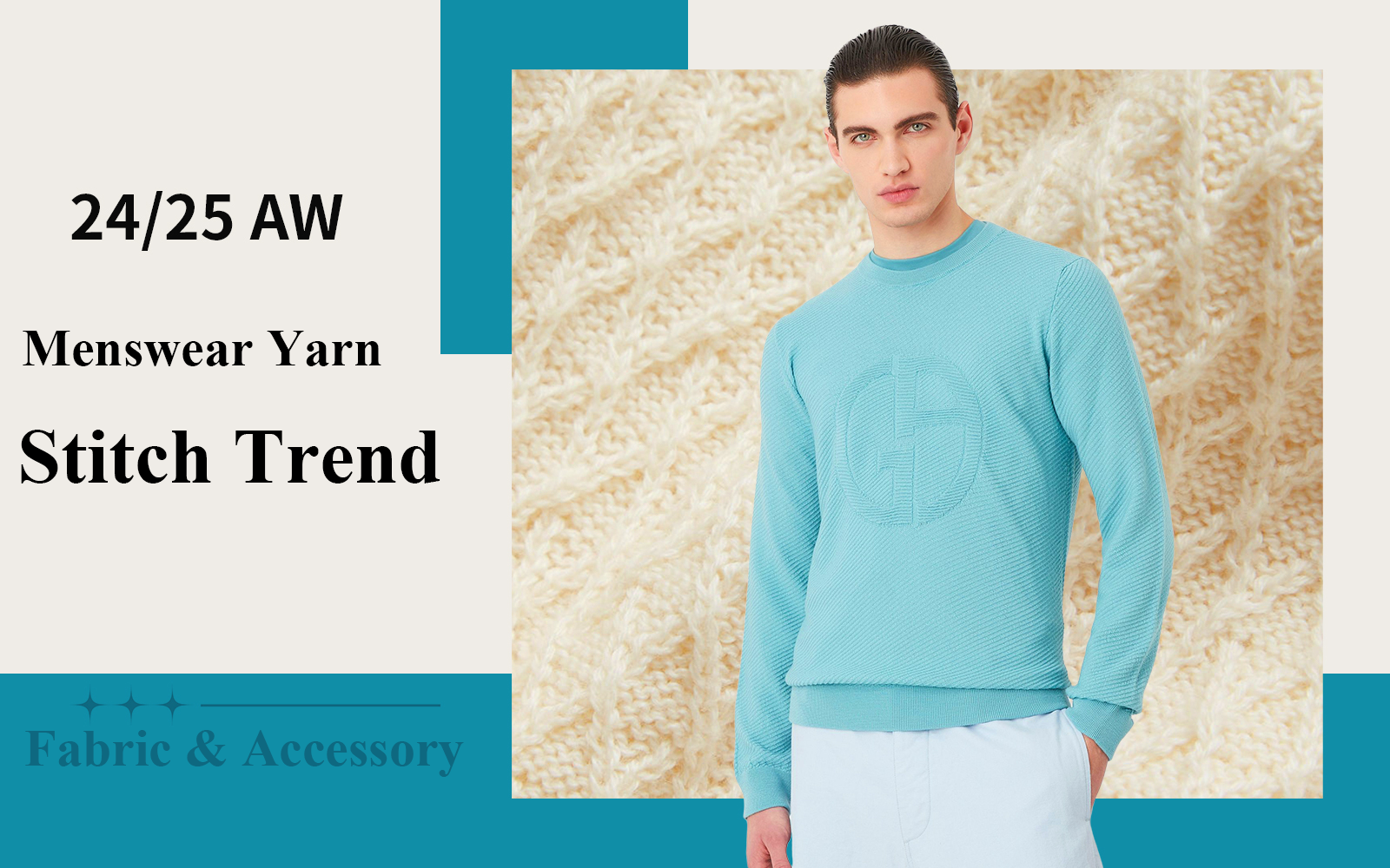 Stitched Texture -- The Stitch Trend for Men's Knitwear