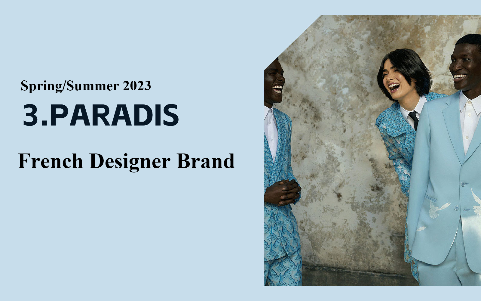 Fresh Summer -- The Analysis of 3.PARADIS The Menswear Designer Brand