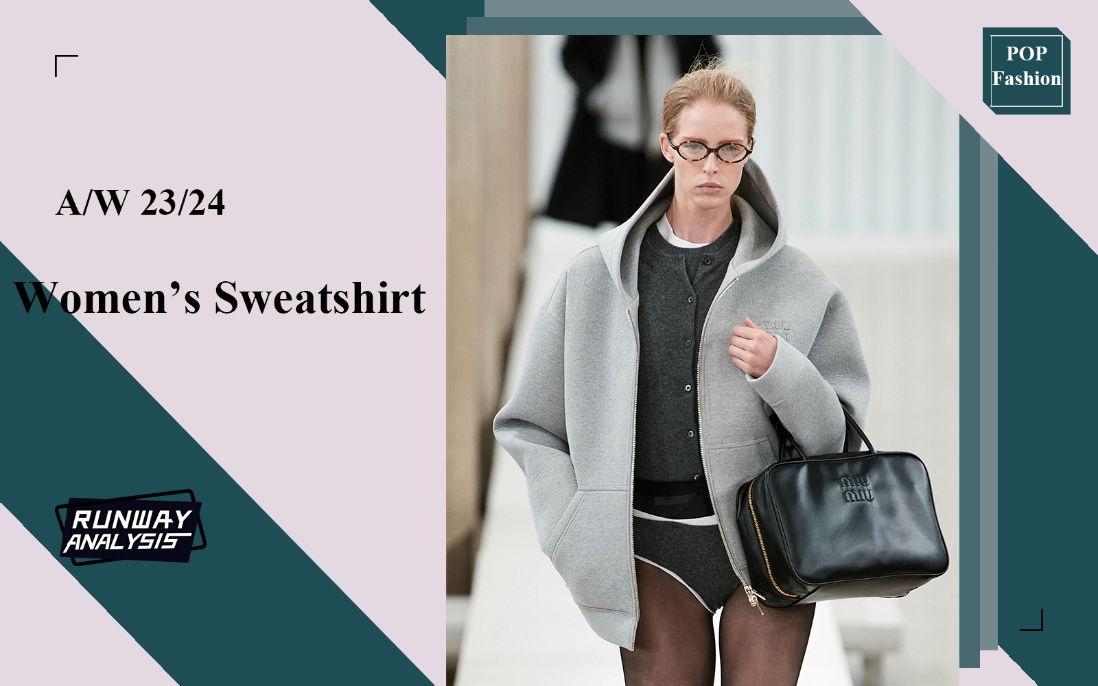 A/W 23/24 Women's Runway Analysis of Sweatshirt