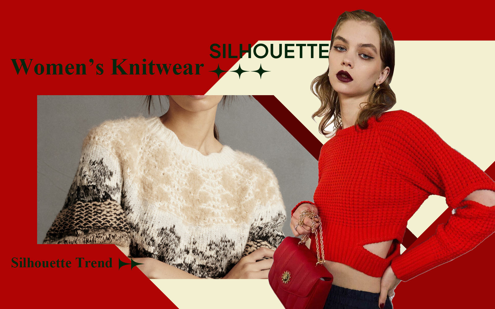 A/W 24/25 Silhouette Trend for Women's Knitwear