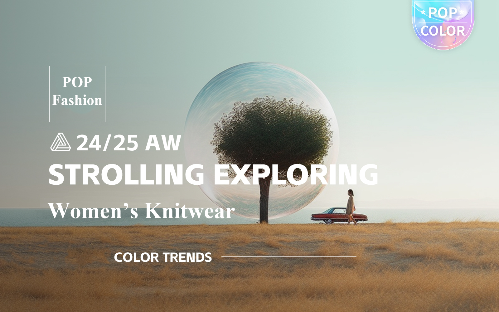 Strolling Exploring -- A/W 24/25 Women's Knitwear Color Trend