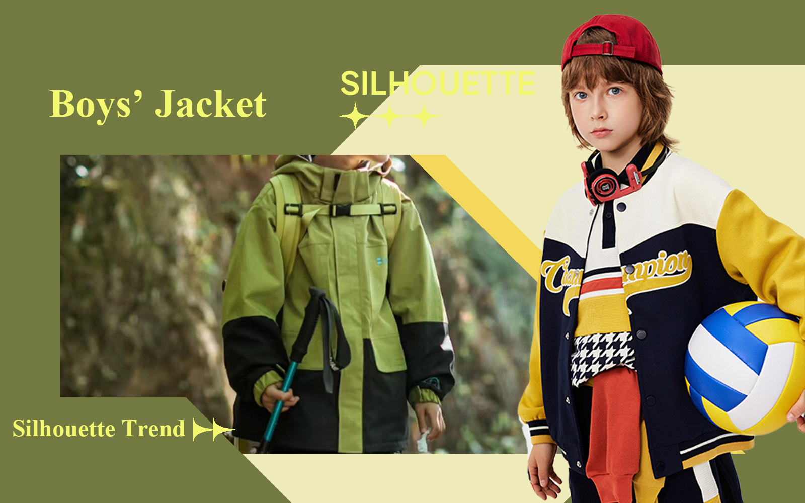 A/W 24/25 Silhouette Trend for Boys' Jacket