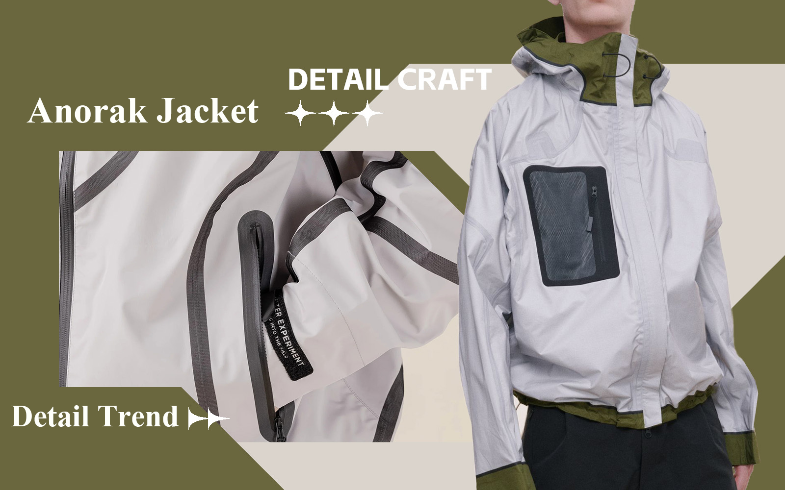 Dynamic Protection -- The Detail & Craft Trend for Men's Anorak Jacket