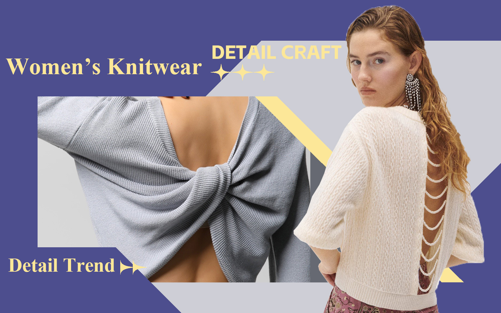 Elegant Commute -- A/W 24/25 Detail & Craft Trend for Women's Knitwear