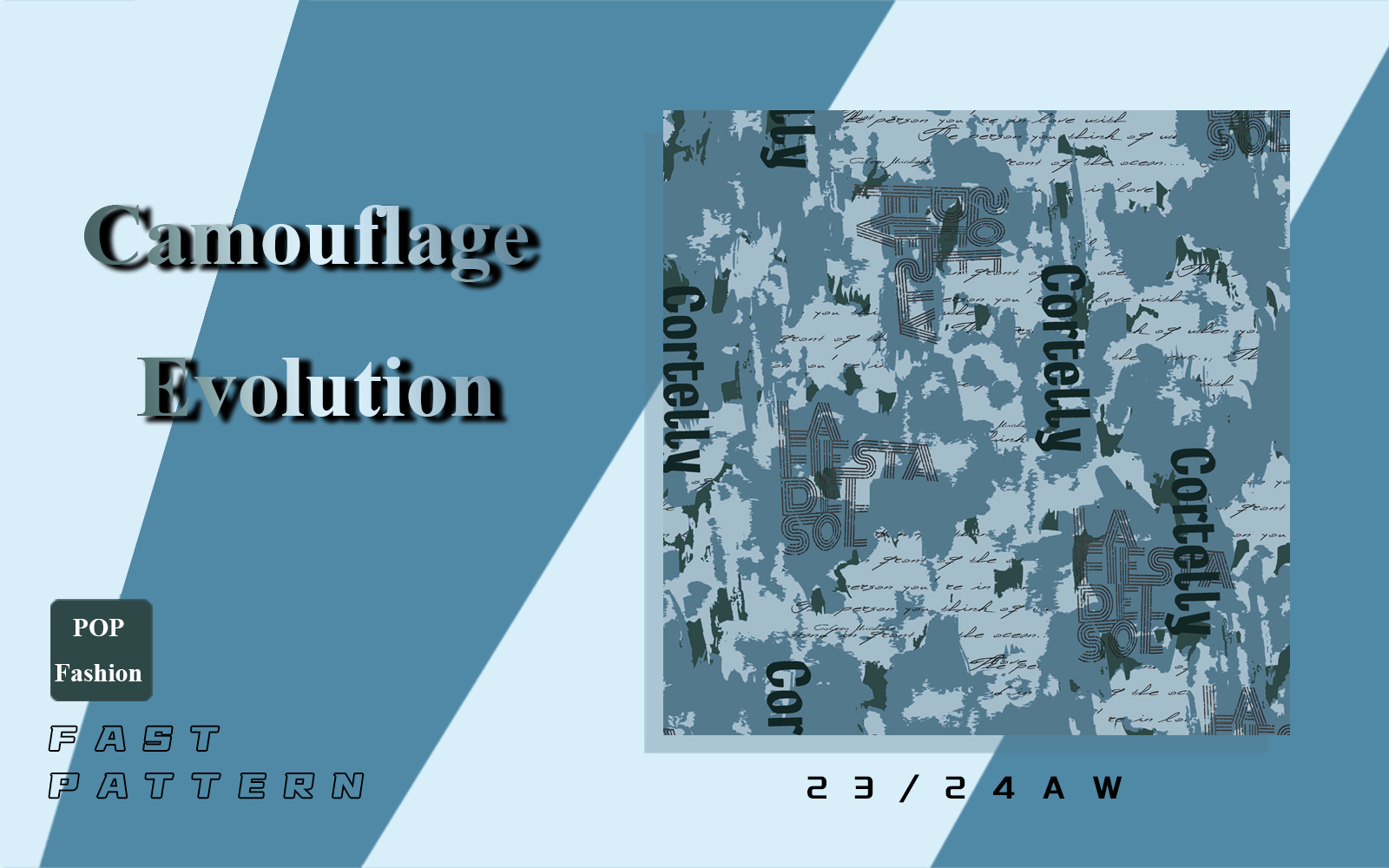 Camouflage Evolution -- The Fast-response Pattern Trend for Menswear