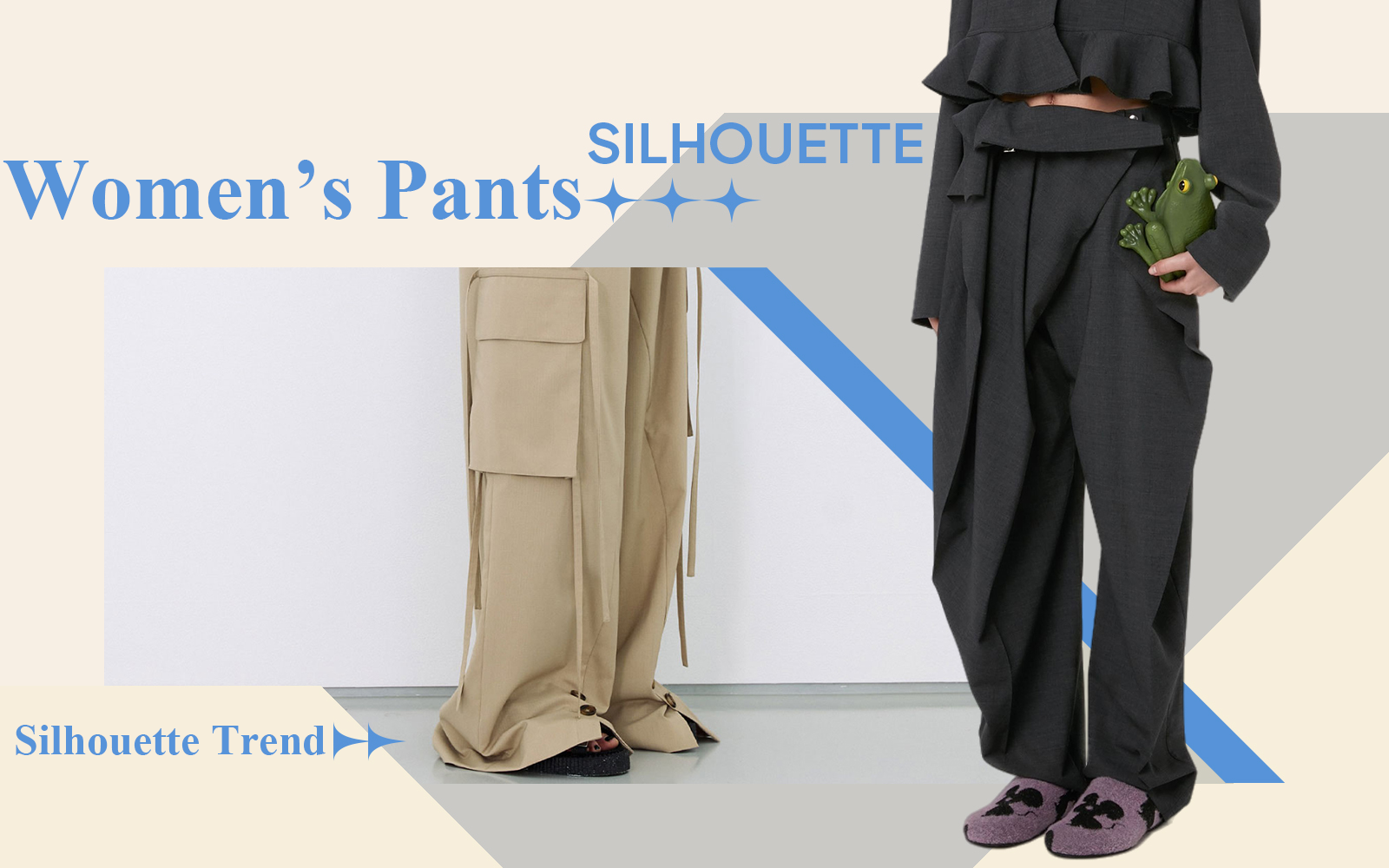 High Street Fashion -- The Silhouette Trend for Women's Pants