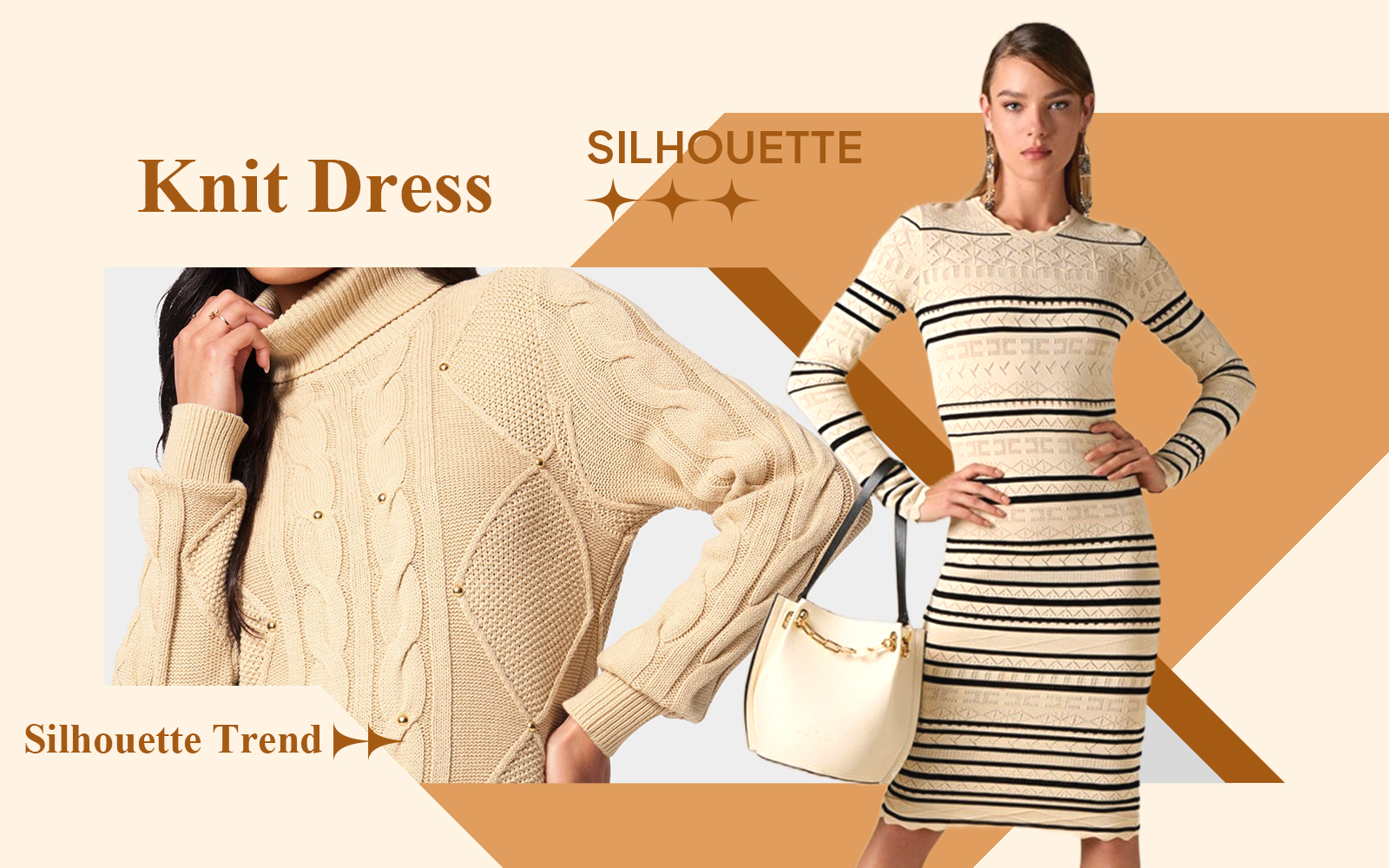 The Silhouette Trend for Women's Knit Dress