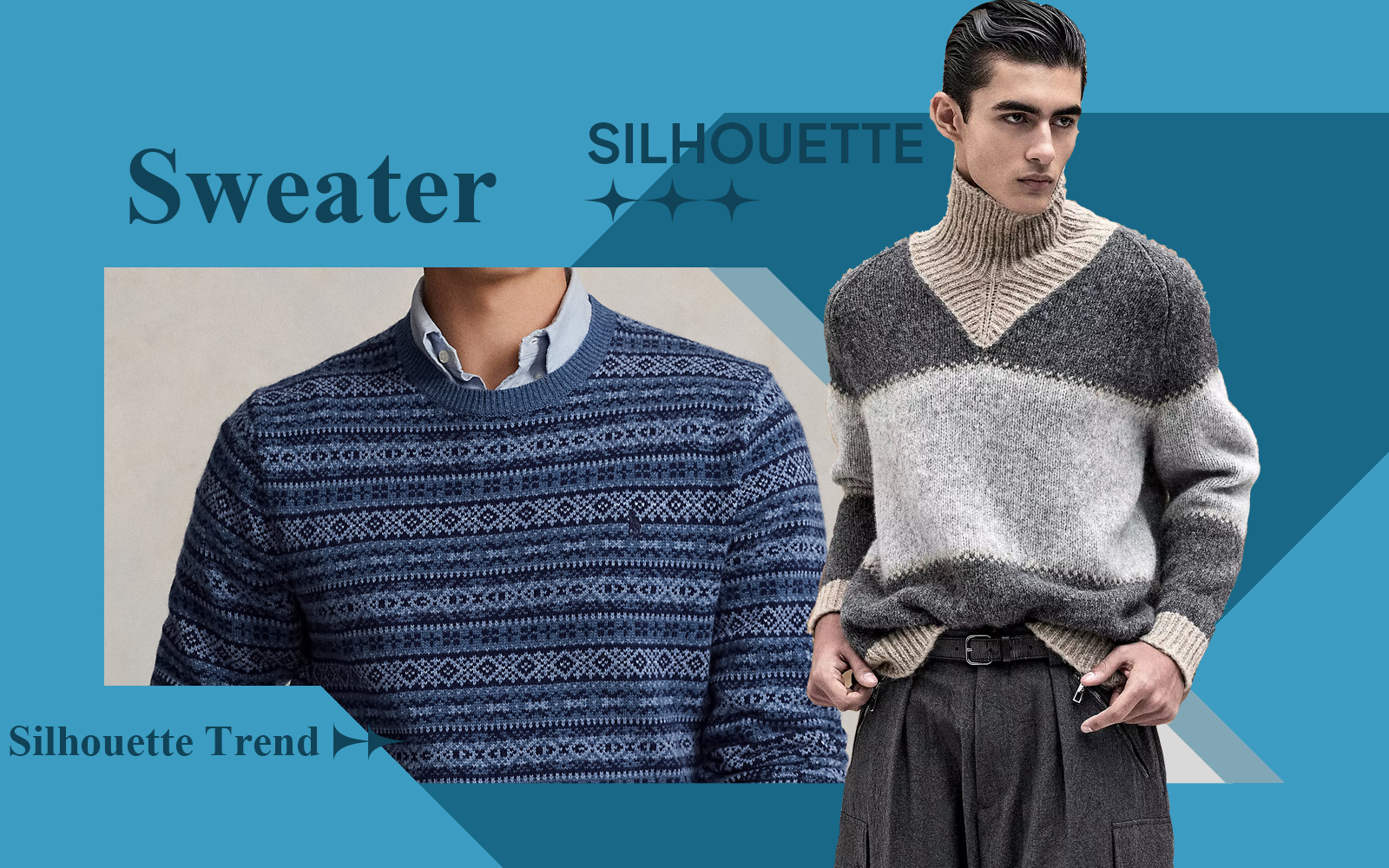 Business Fashion -- The Silhouette Trend for Men's Sweater